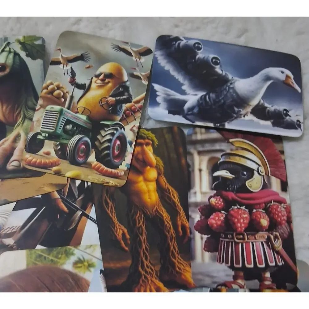 Italian Brain Rot Stickers/cards 92 Pieces 4 sealed packs